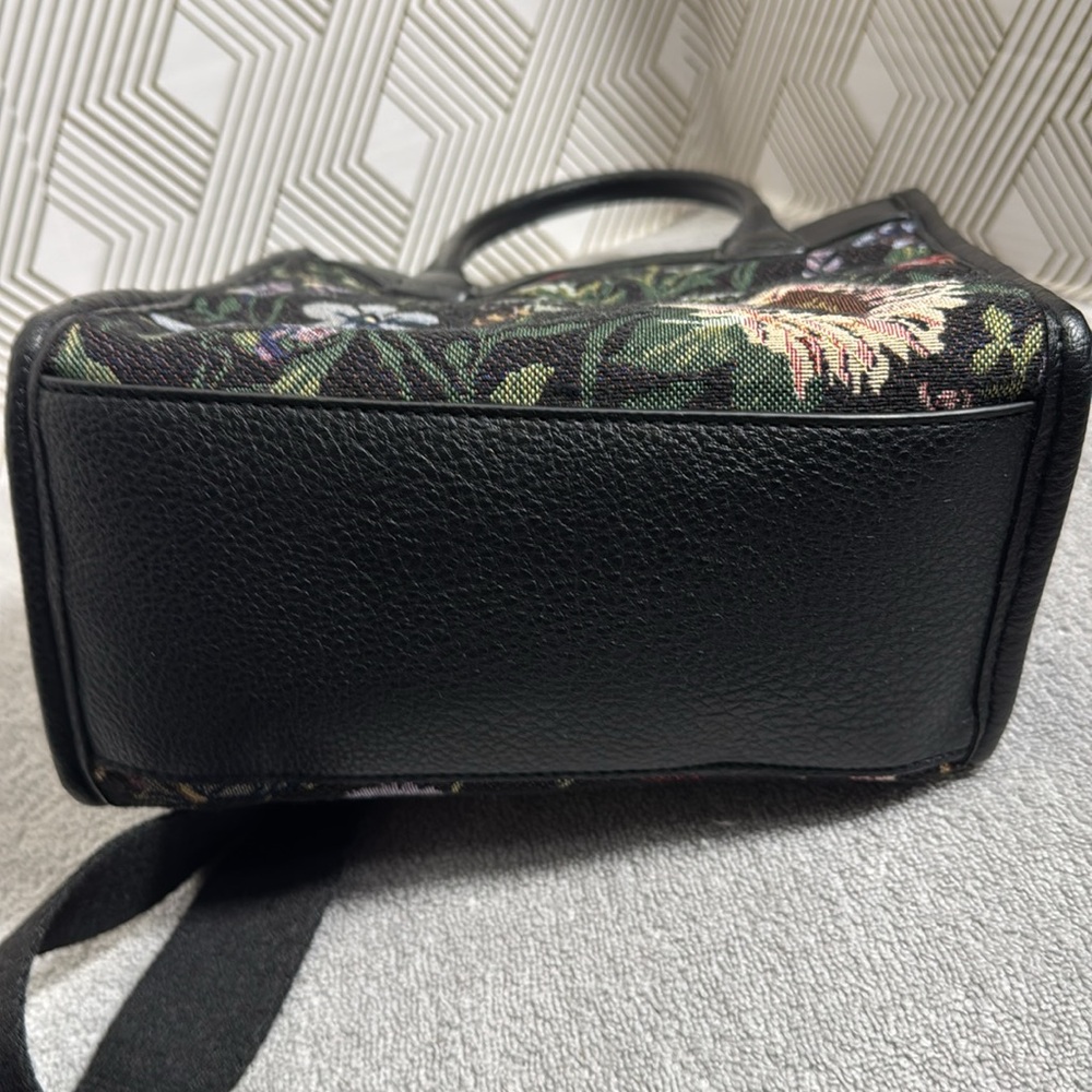 Floral Black Women's Bag flowers and‎ ladybugs unbranded - Picture 5 of 12